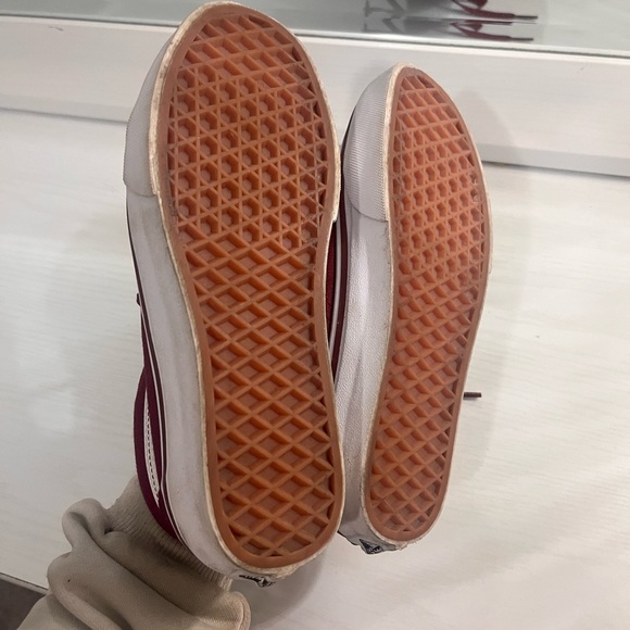 Maroon low rise old skool canvas vans size 5.5 - Picture 5 of 6